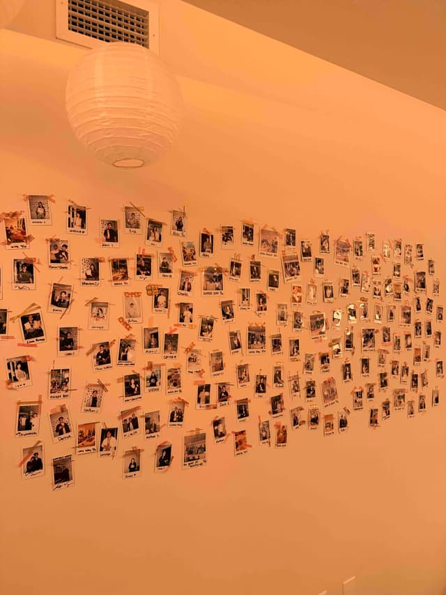 apartment photo wall